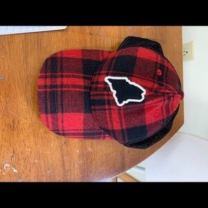 Legacy baseball cap hat plaid flannel state of Maine logo trucker cap